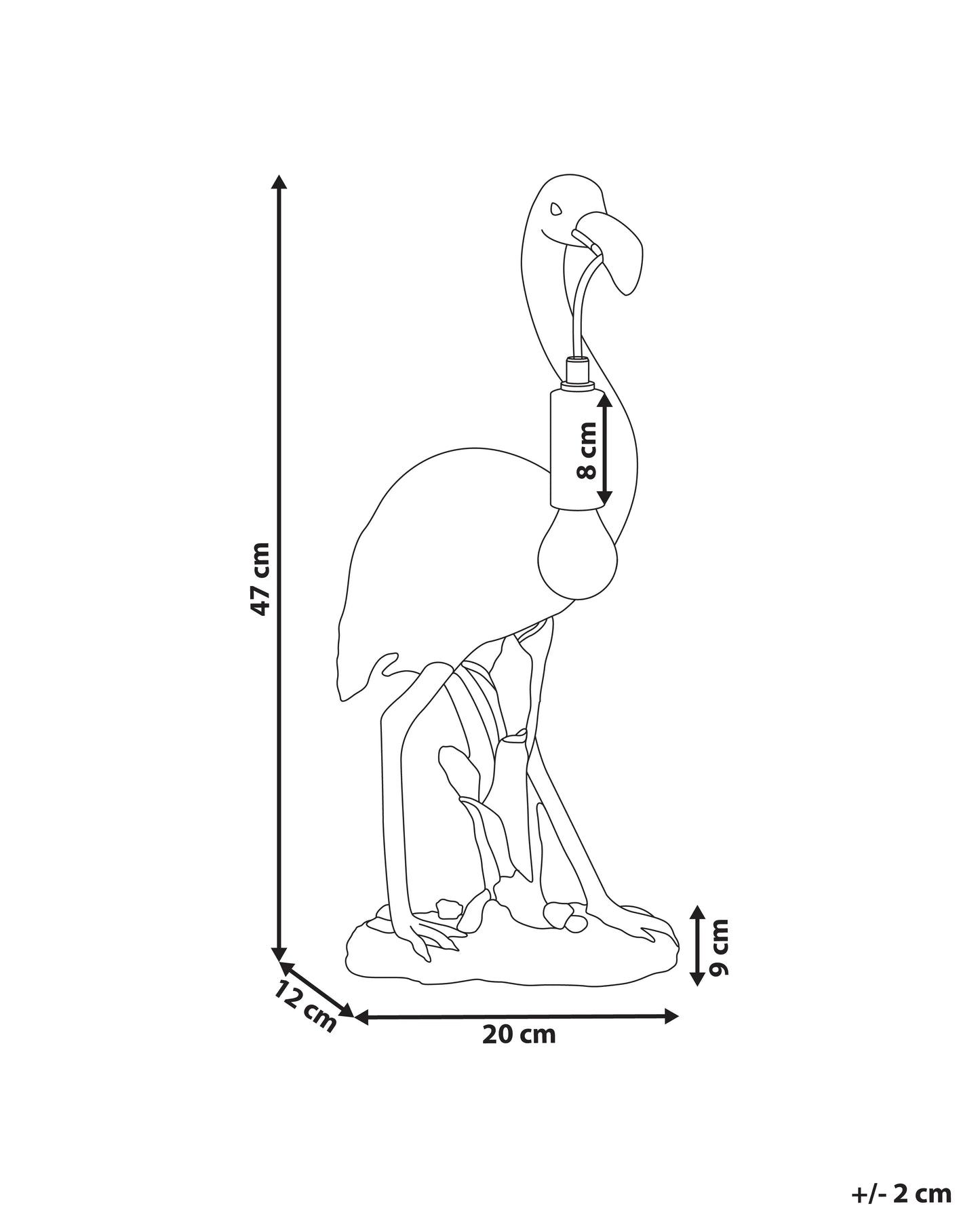 Table Lamp Flamingo VICE Gold