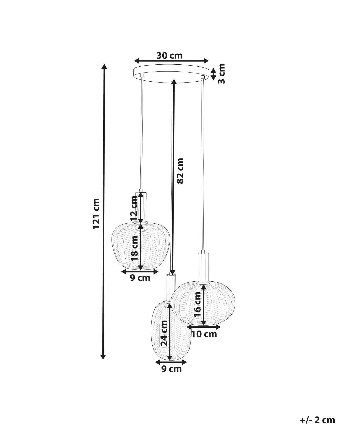 Pendant Lamp NJORO Glass Transparent