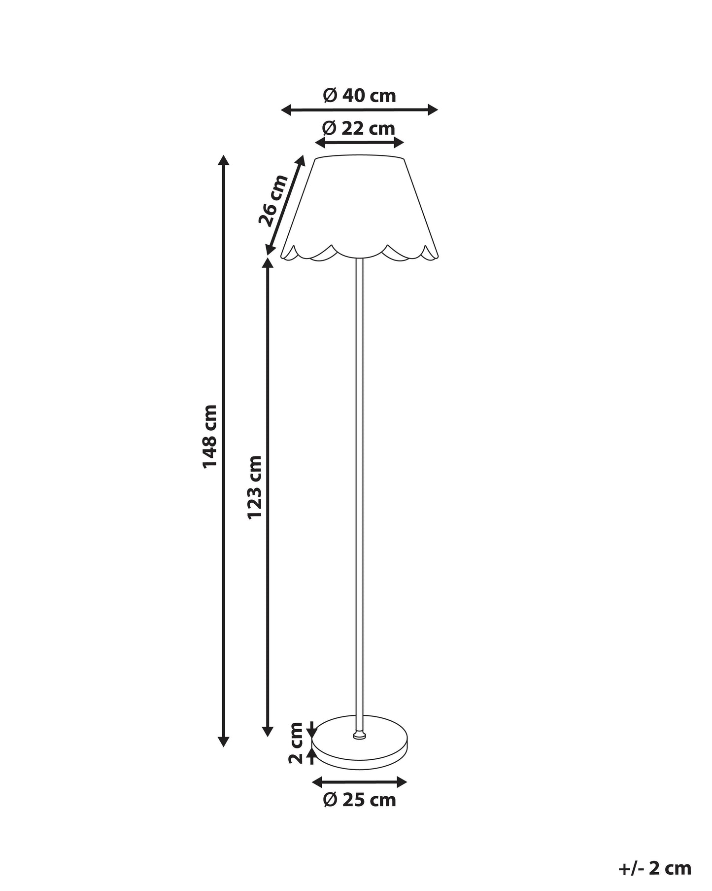 Floor Lamp SALM Rattan Natural