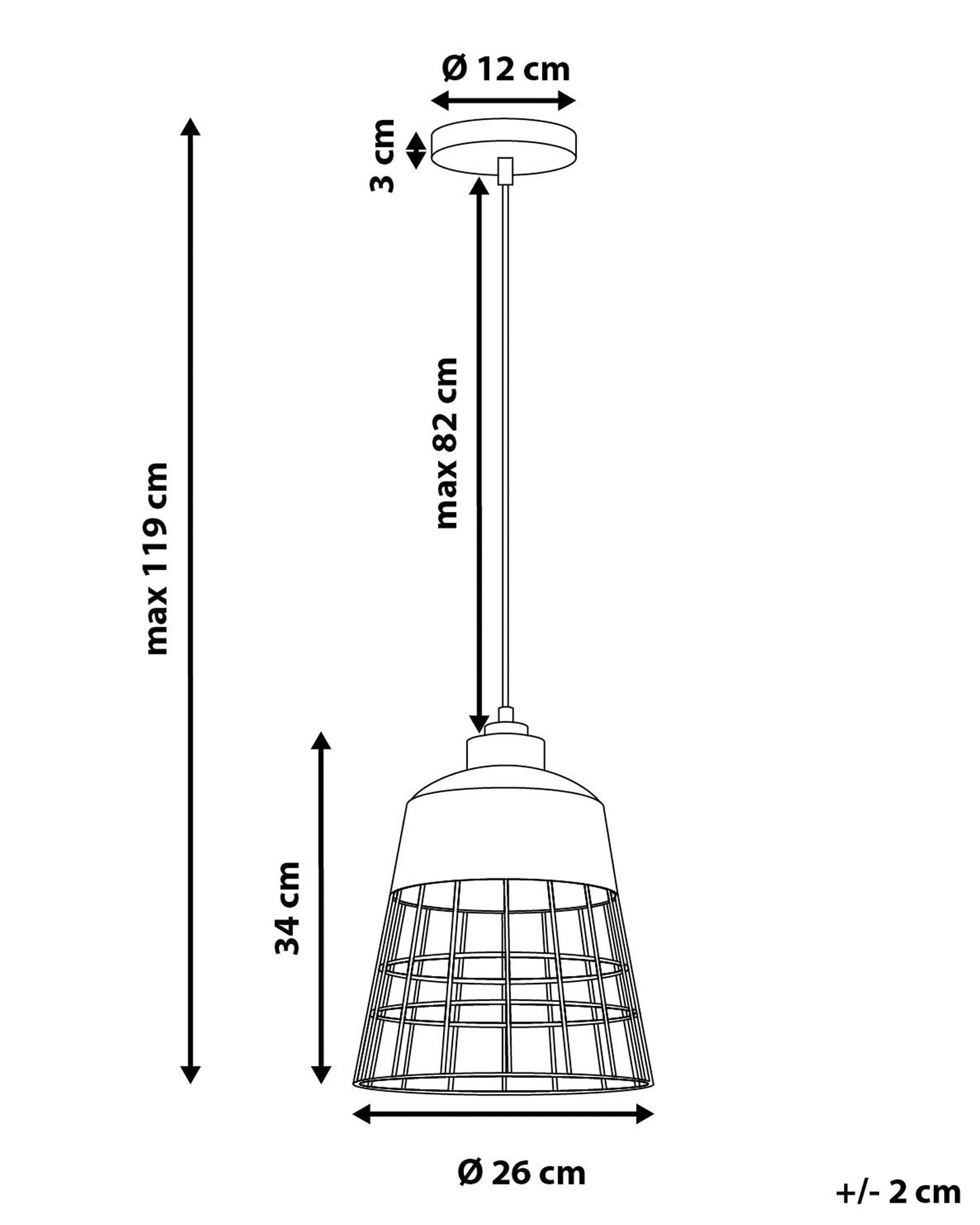 Pendant Lamp MONTE Metal Copper