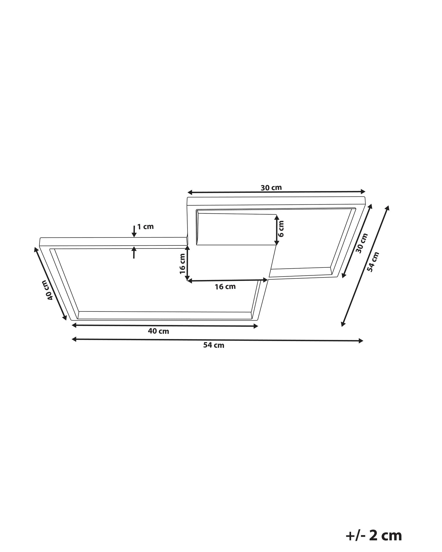 LED Ceiling Lamp OKSU Metal Black