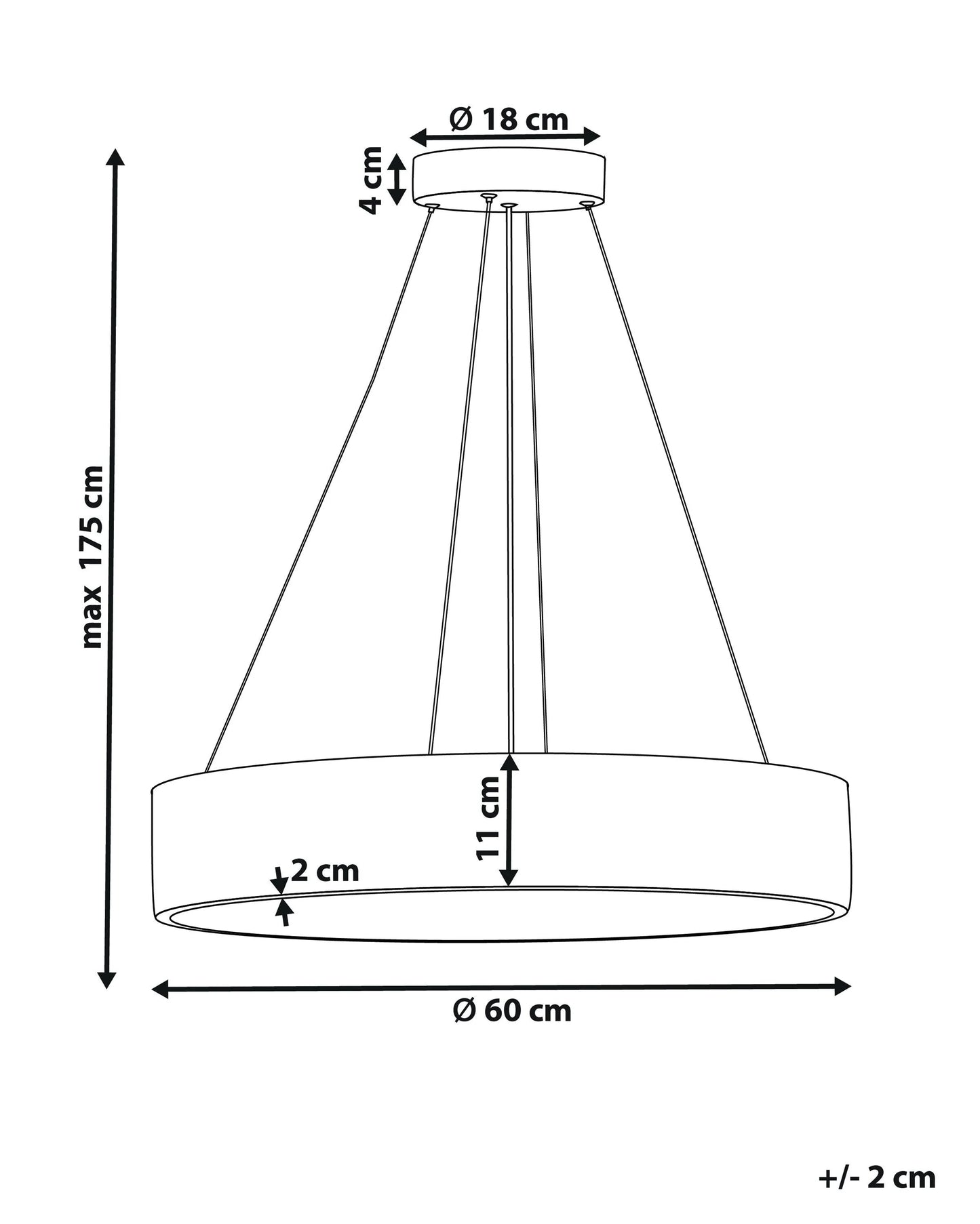 LED Pendant Lamp BALILI Metal White