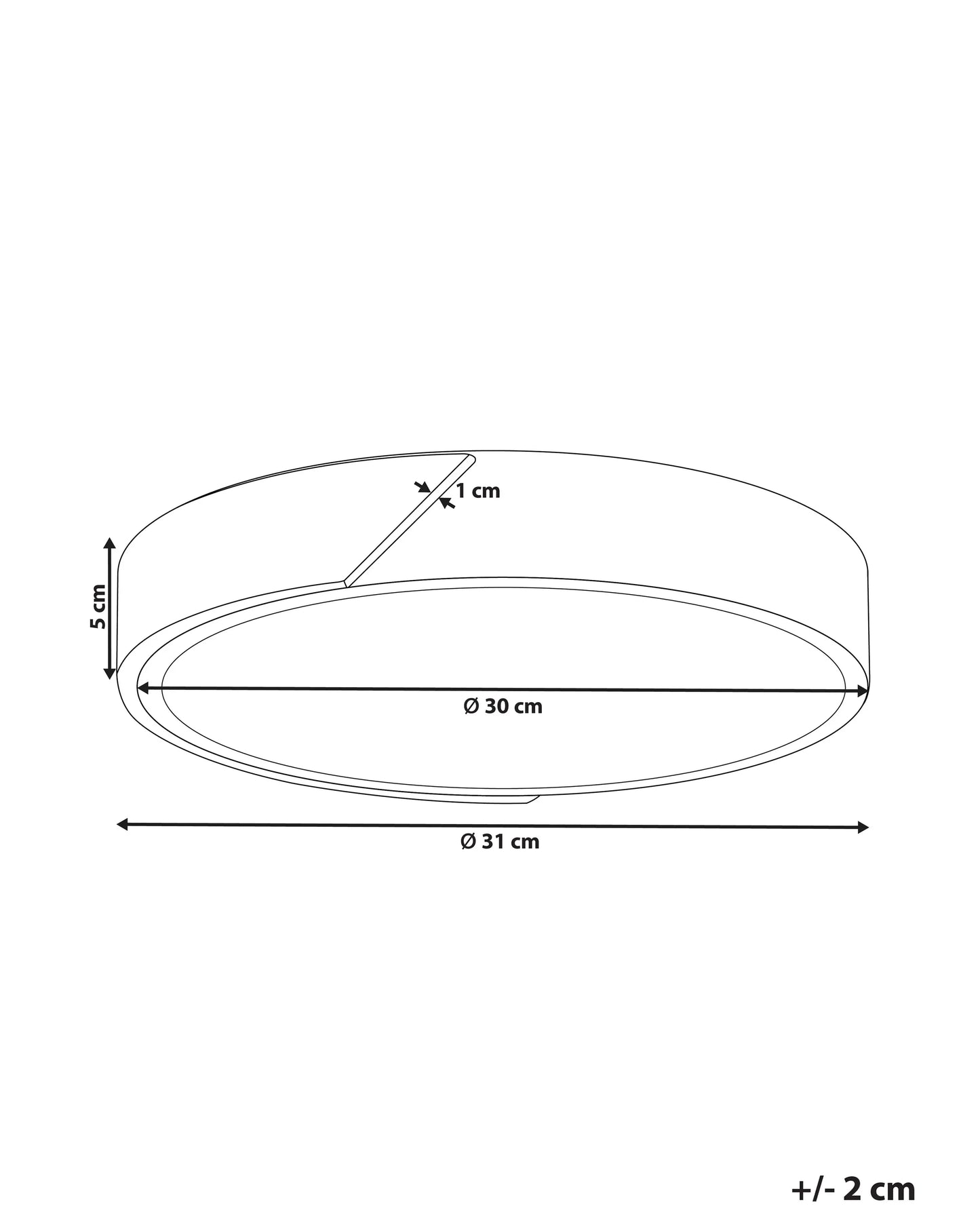 LED Ceiling Lamp PATTANI Metal Grey