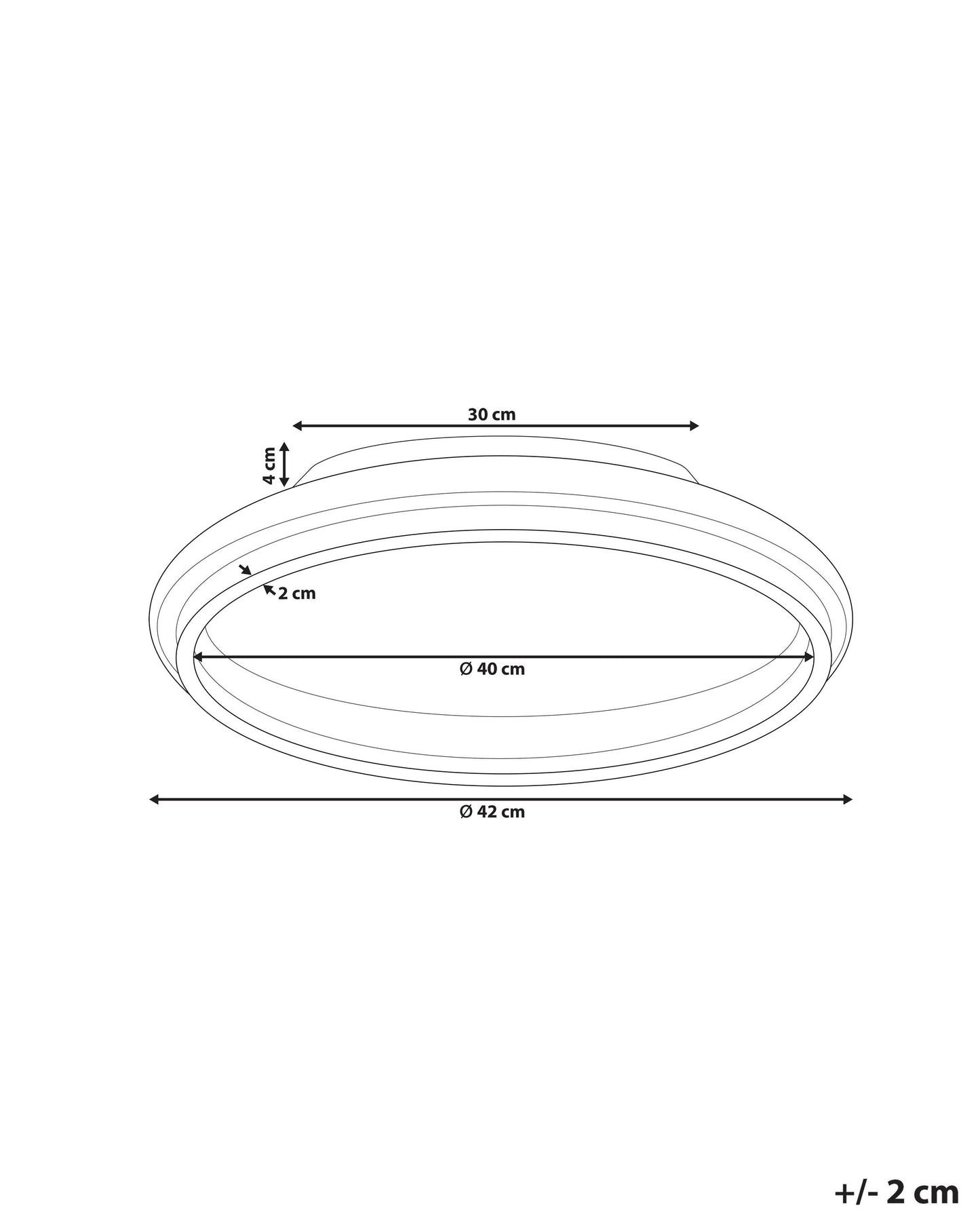 LED Ceiling Lamp TAPING Metal Gold