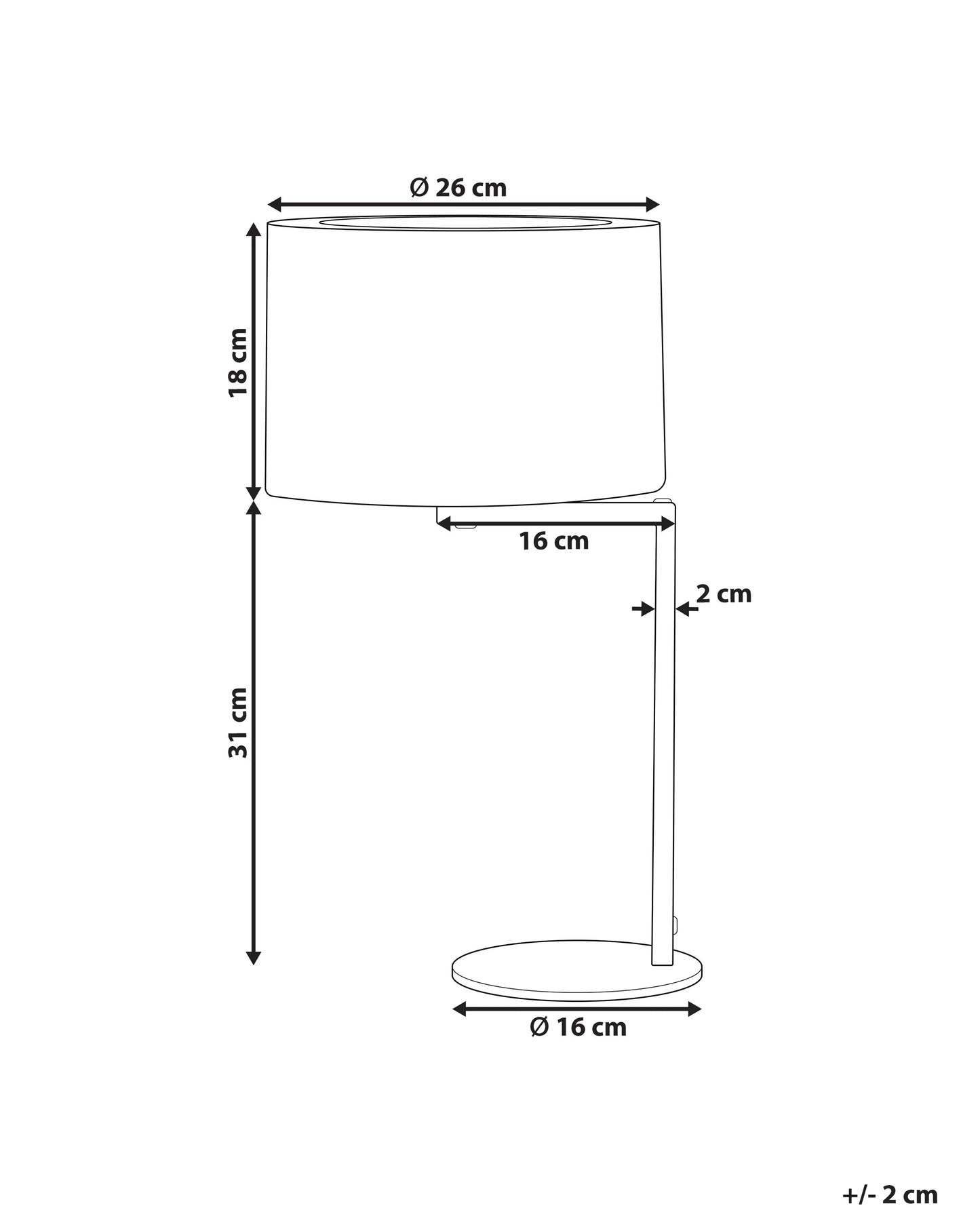 Table Lamp BALDWIN Metal Black