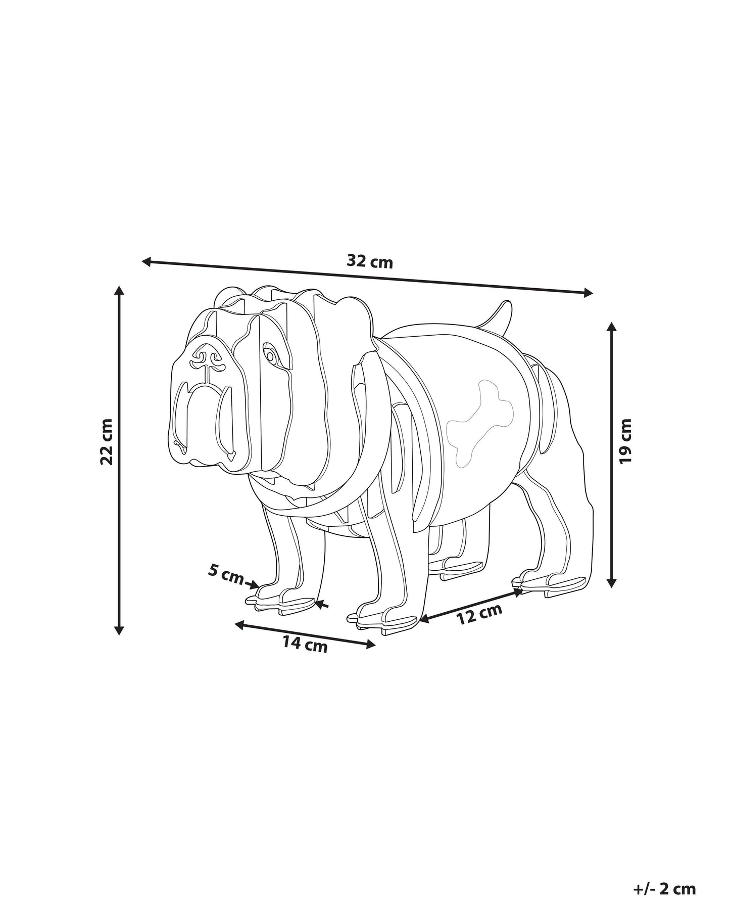Table Lamp Dog DOUCE Light Brown