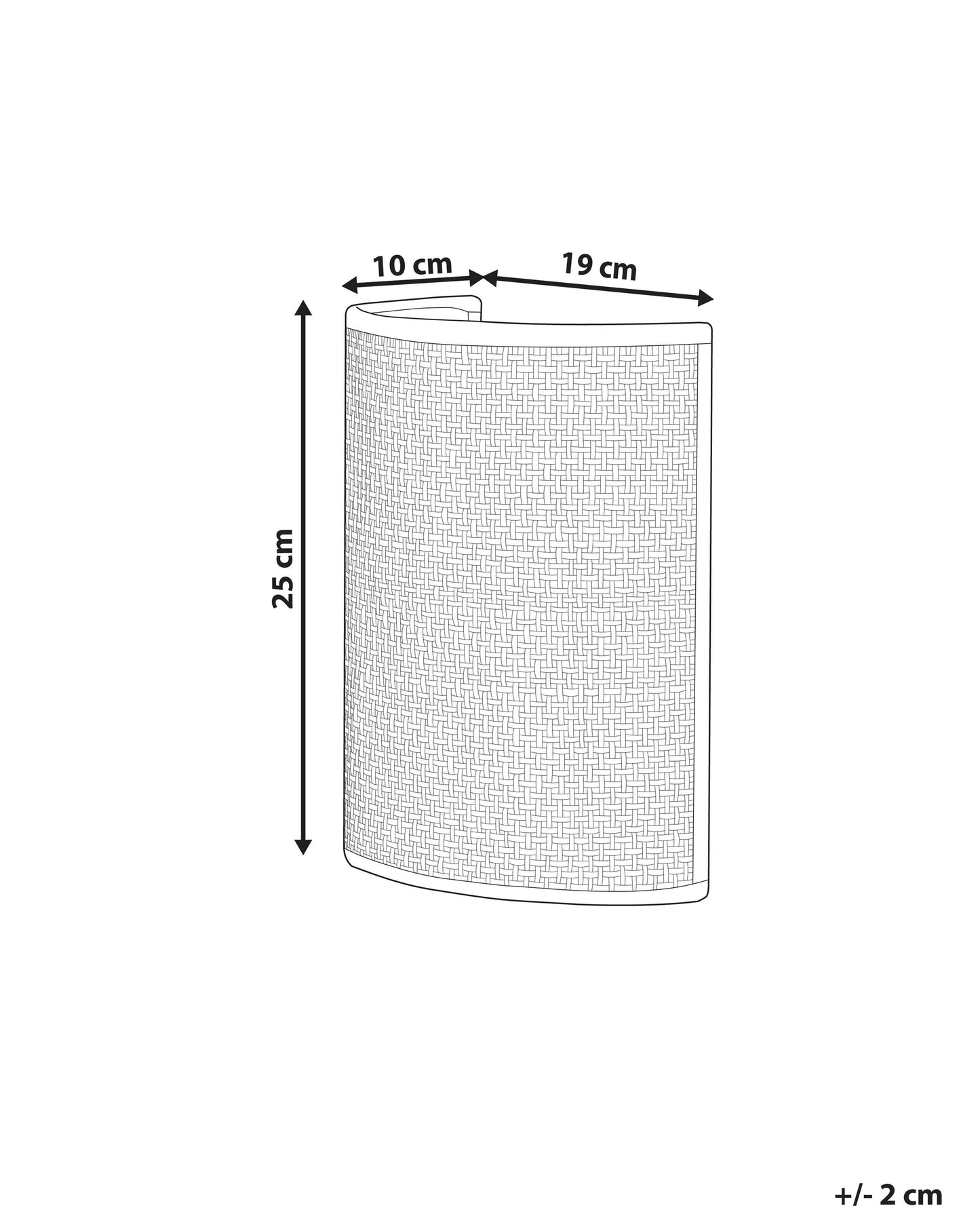 Wall Lamp DEMITRIE Rattan Natural