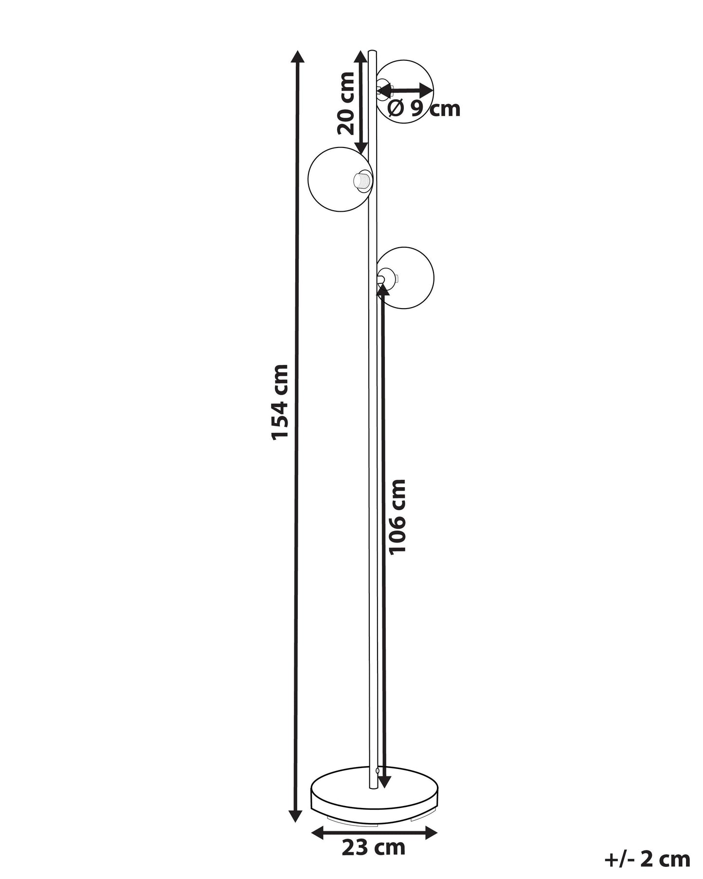 Floor Lamp RAMIS Metal Silver