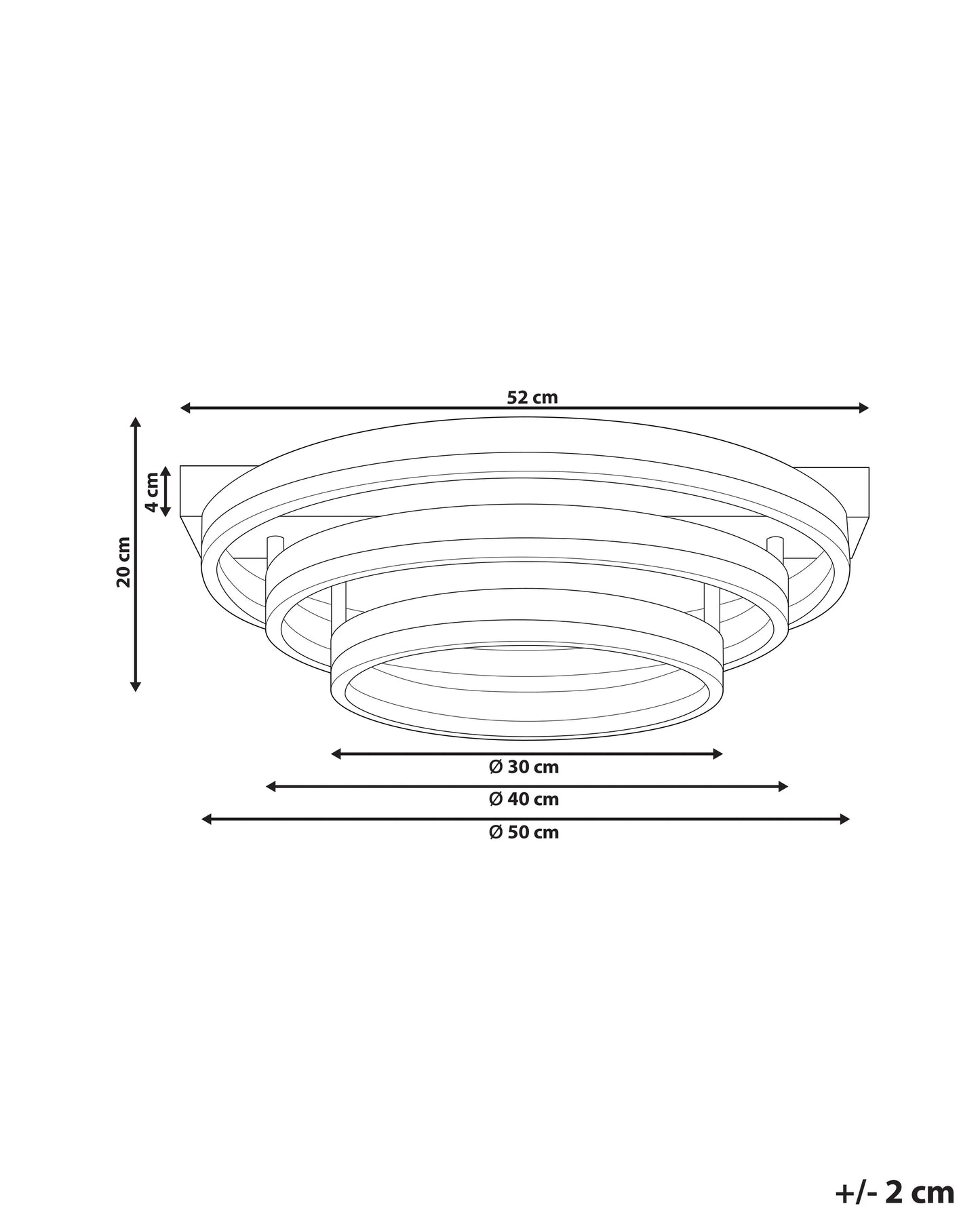 LED Ceiling Lamp NORE Gold