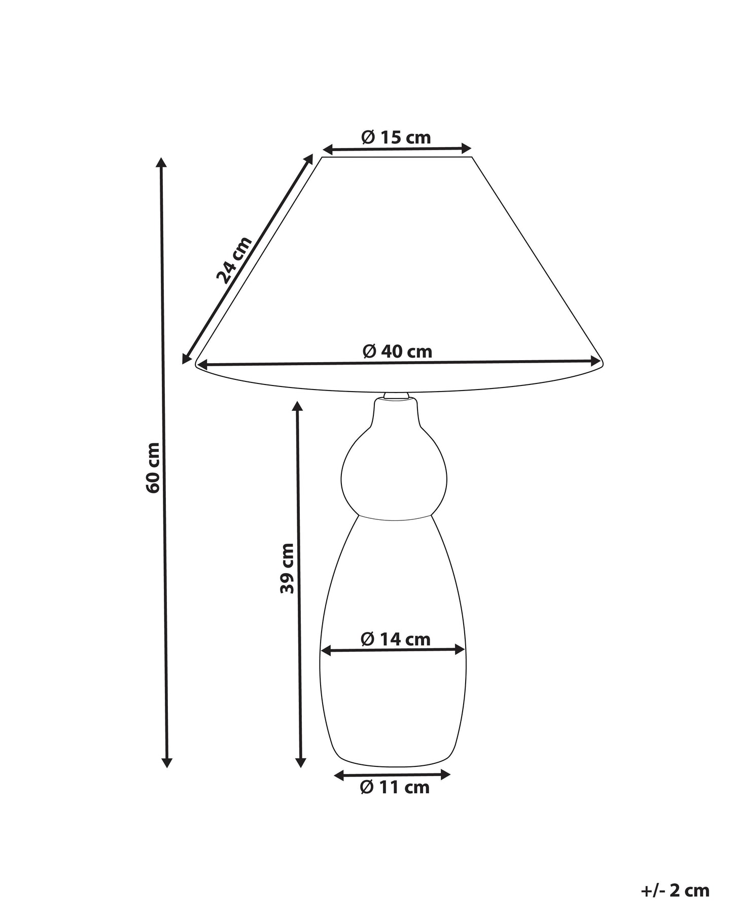 Table Lamp MATINA Ceramic White