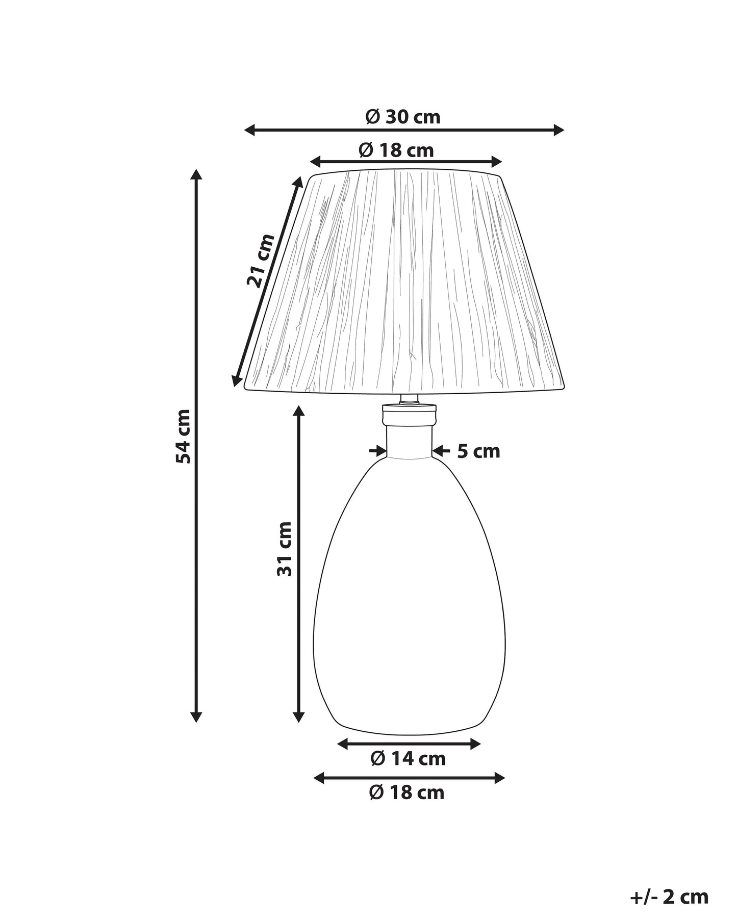 Table Lamp BLANCO Glass Natural