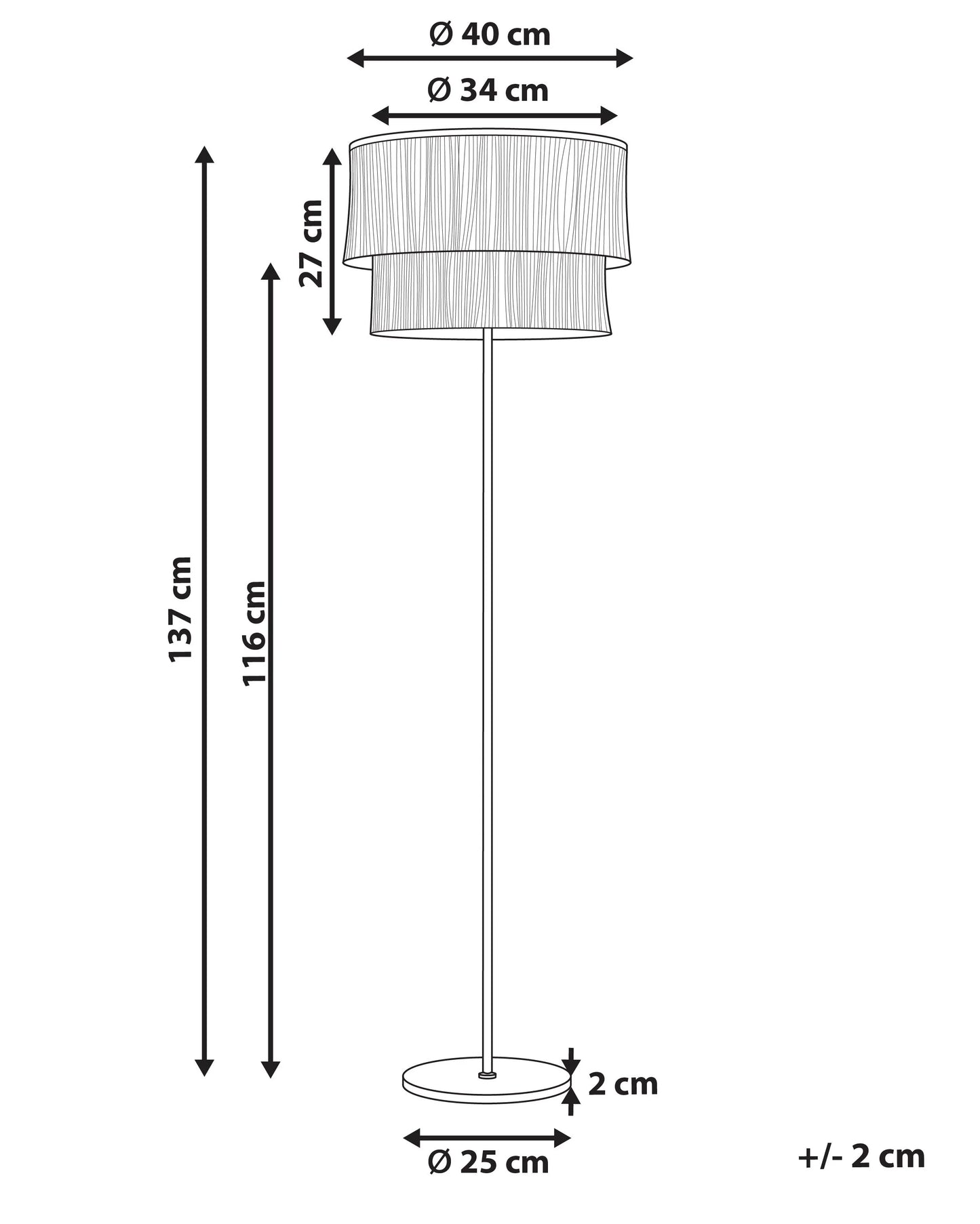 Floor Lamp PERISTERI Metal Brown