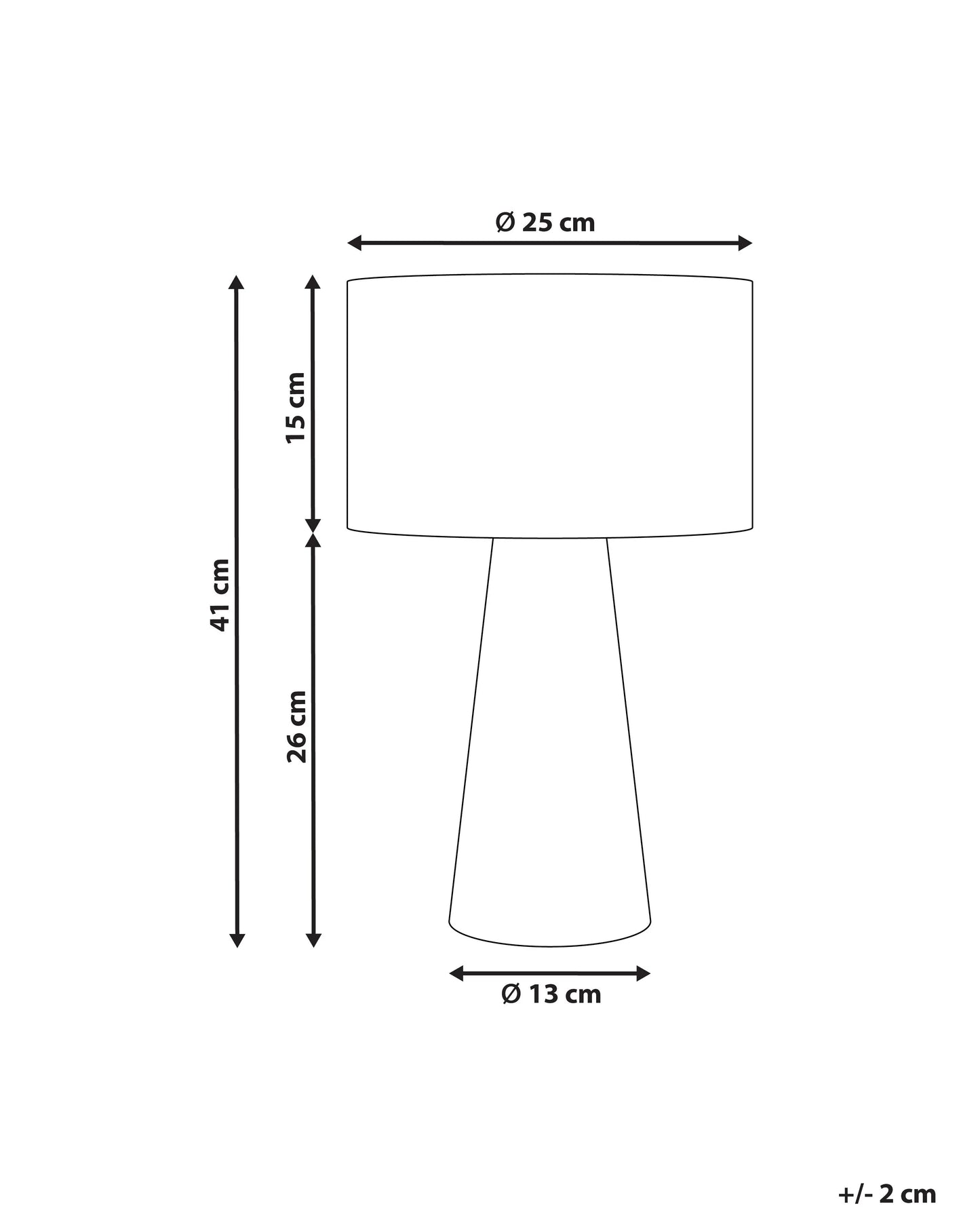 Table Lamp WELMEL Wicker Natural