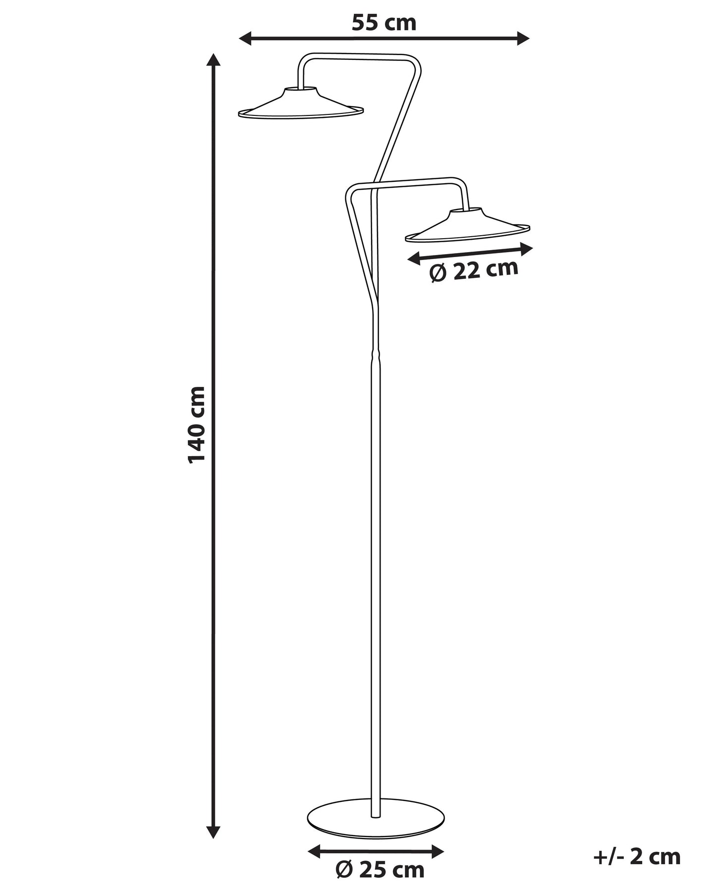 LED Floor Lamp GALETTI Metal White