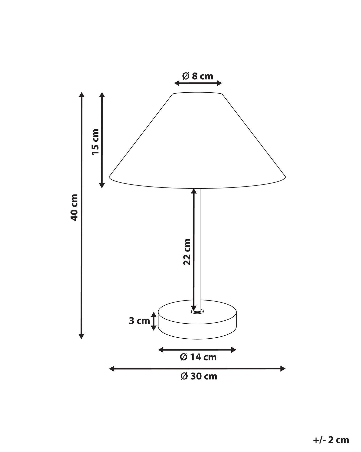 Table Lamp MOMBA Paper Rope Black