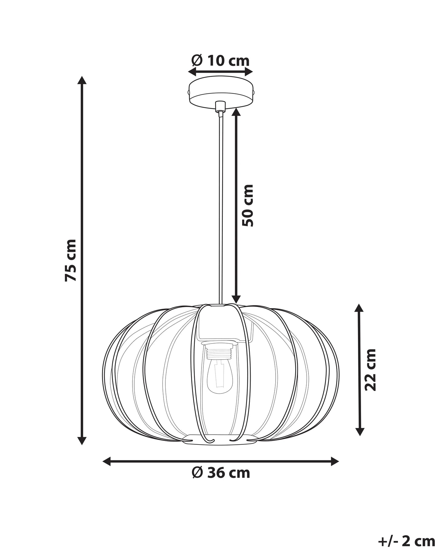 Pendant Lamp TOCUYO White