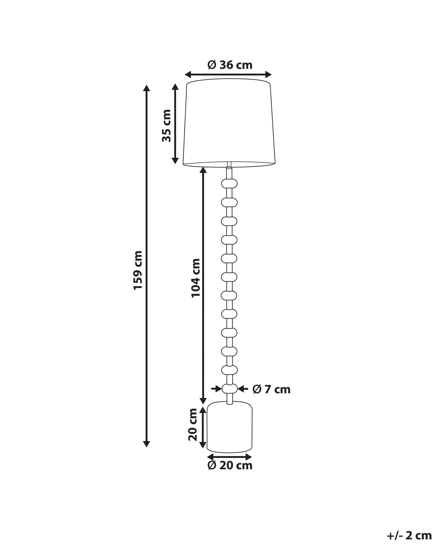 Floor Lamp KRIOS Metal Black