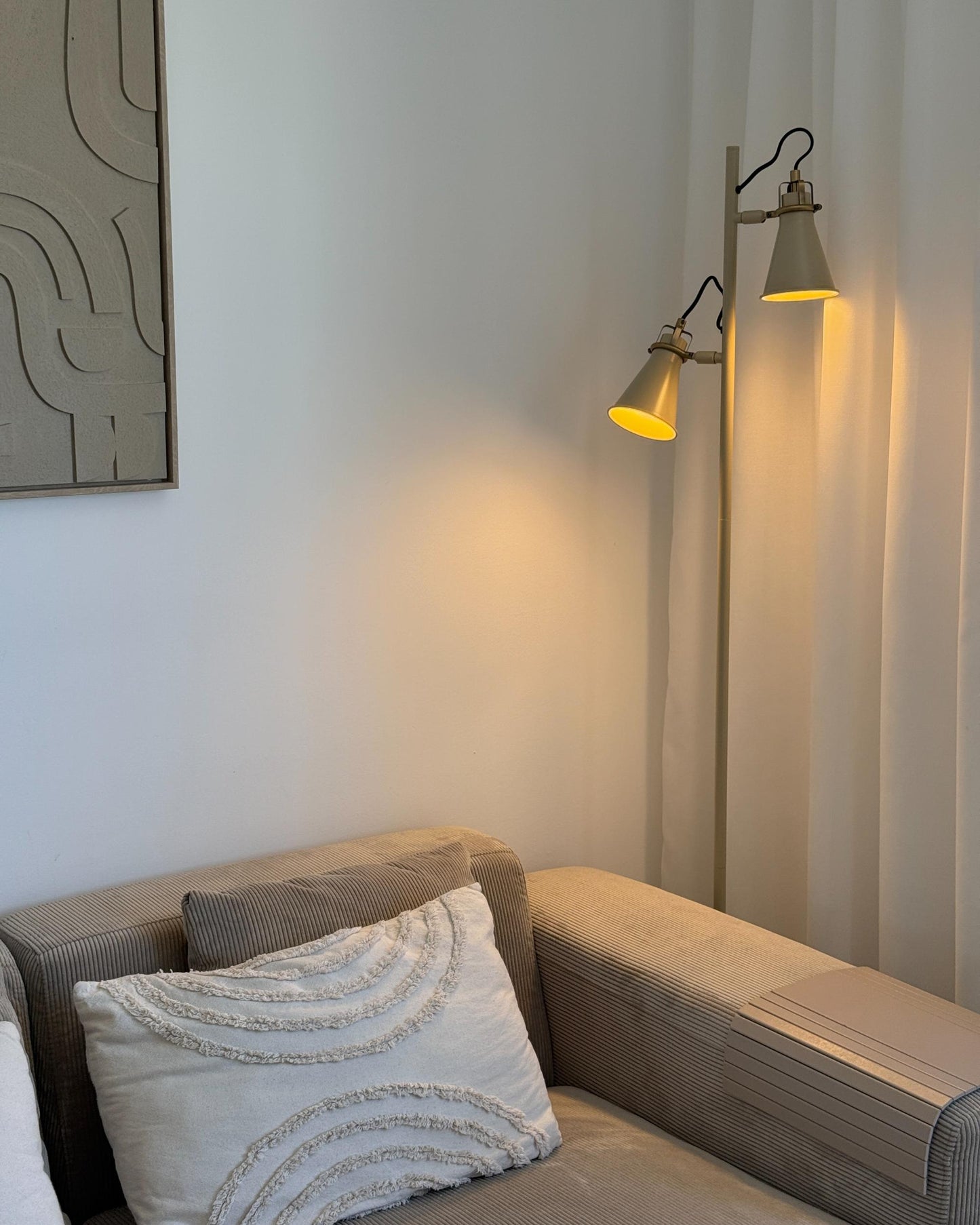  Floor Lamp MOYOLA Adjustable Metal Beige
