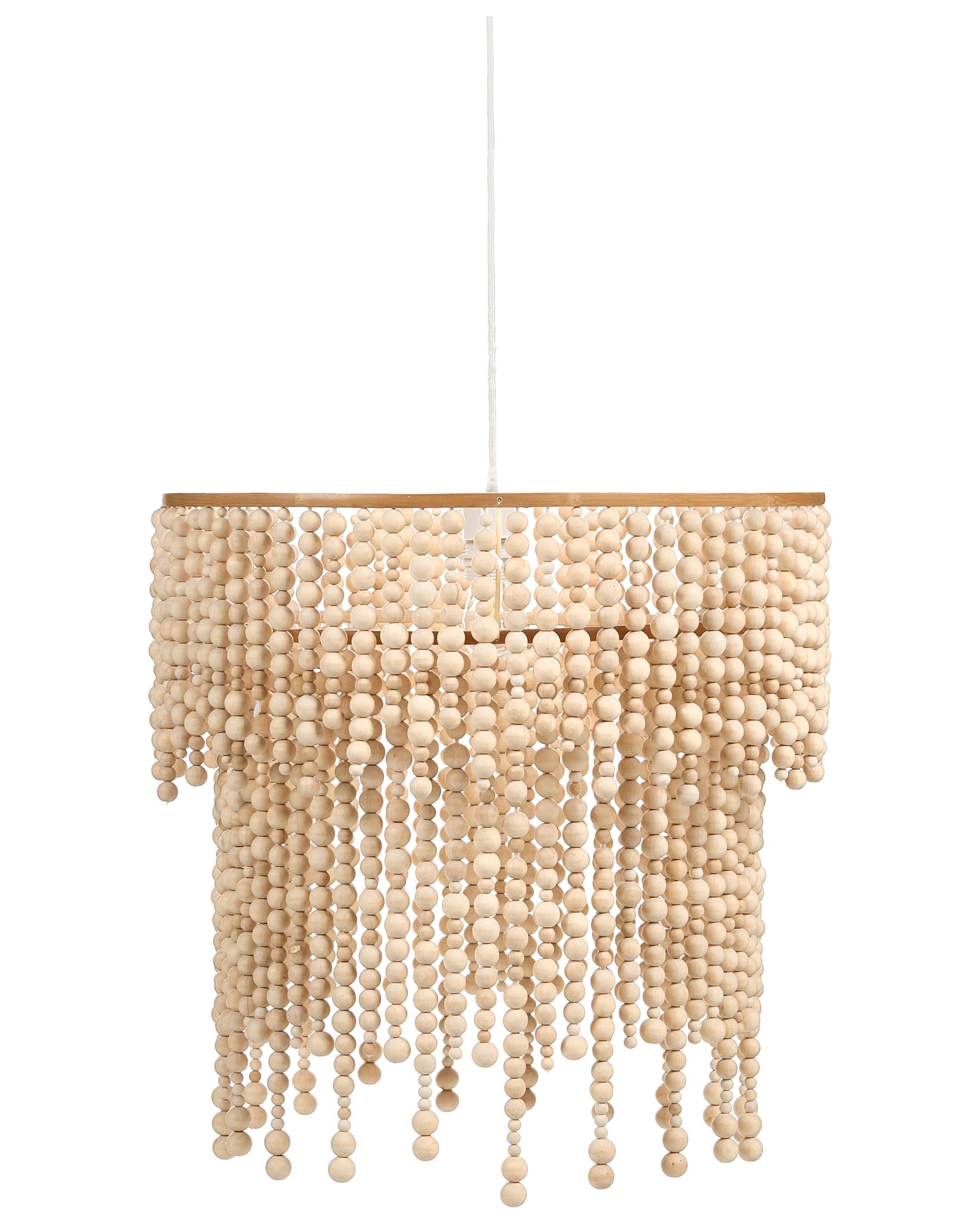  Chandelier KIRINDI Wood Light Brown