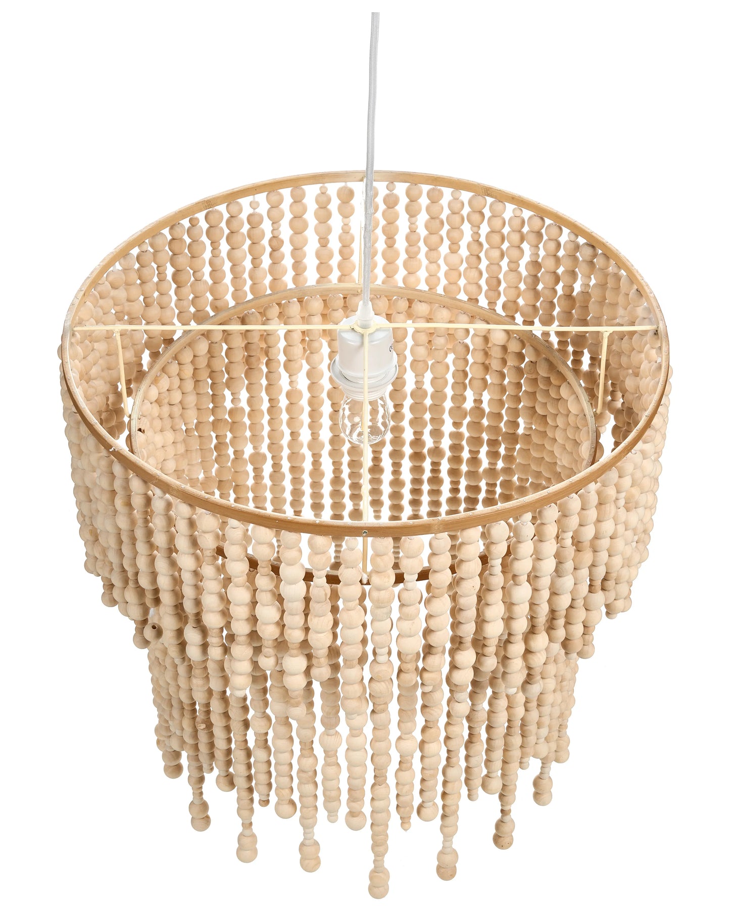  Chandelier KIRINDI Wood Light Brown