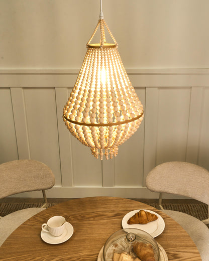  Chandelier KUMBUKKAN Wood Light Brown