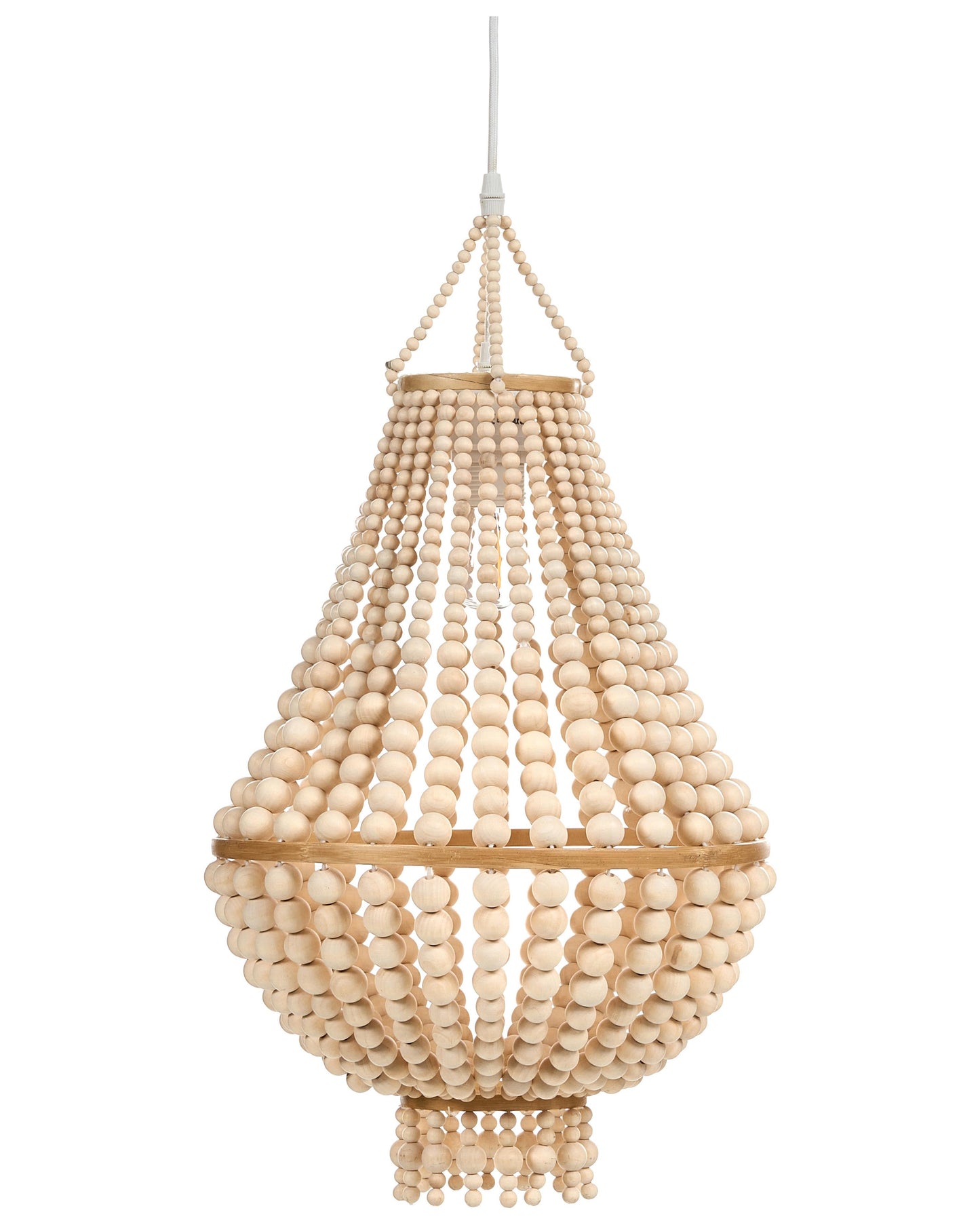  Chandelier KUMBUKKAN Wood Light Brown