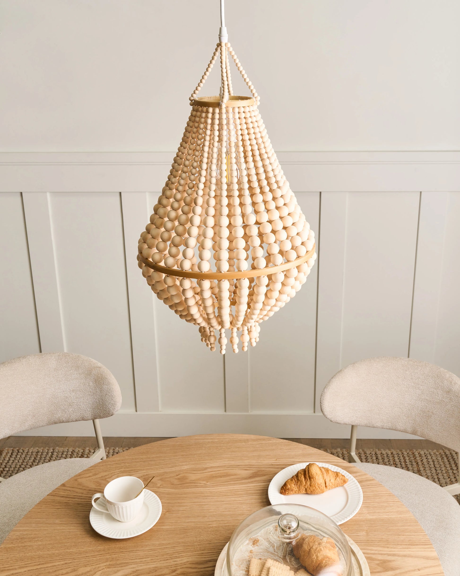 Chandelier KUMBUKKAN Wood Light Brown