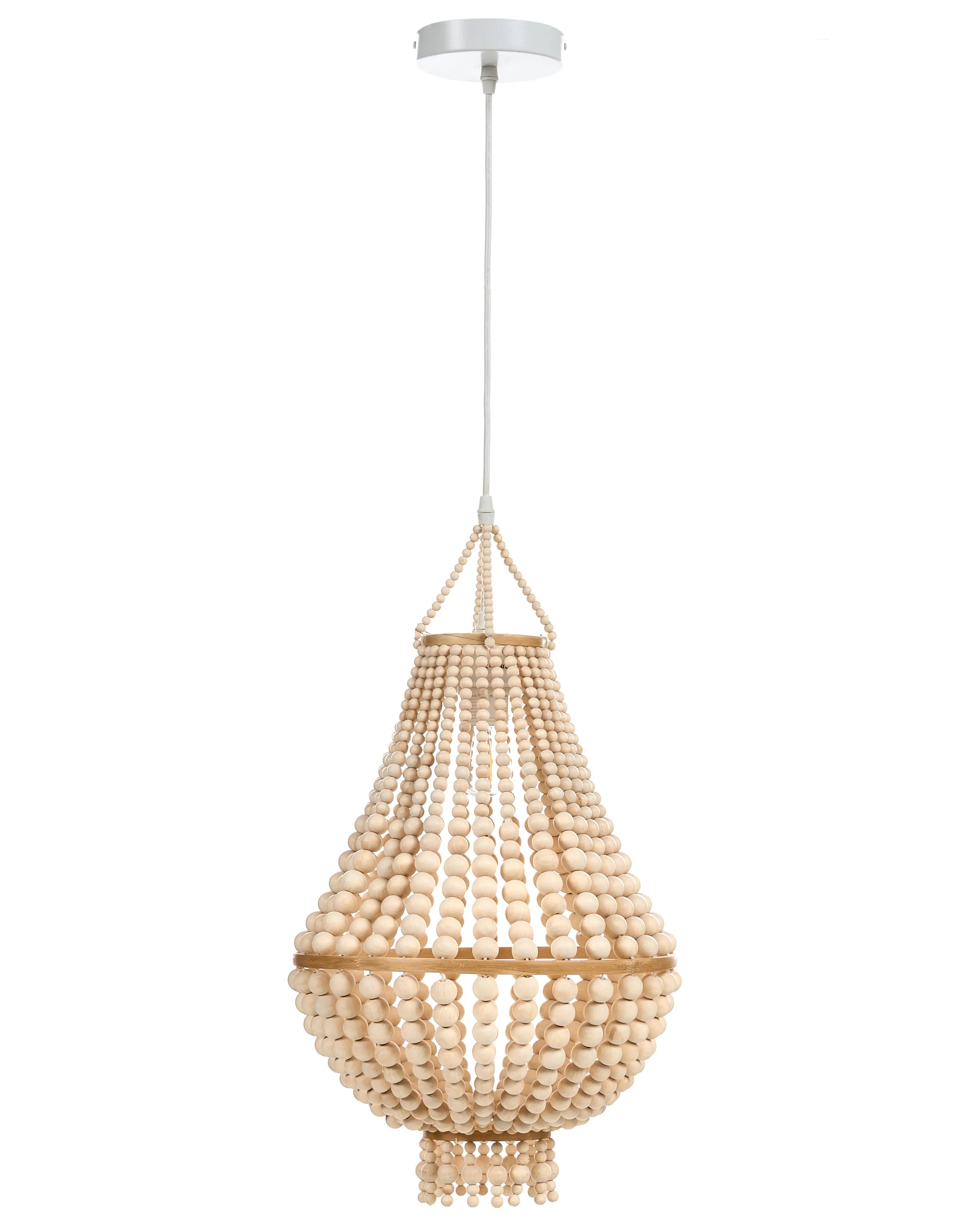  Chandelier KUMBUKKAN Wood Light Brown