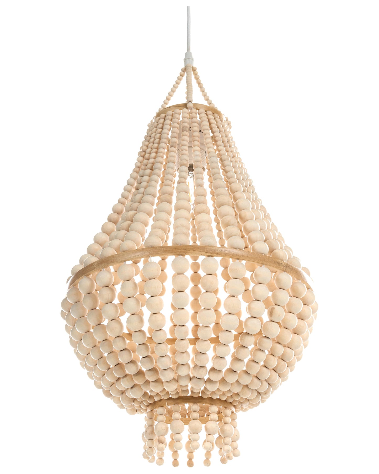  Chandelier KUMBUKKAN Wood Light Brown