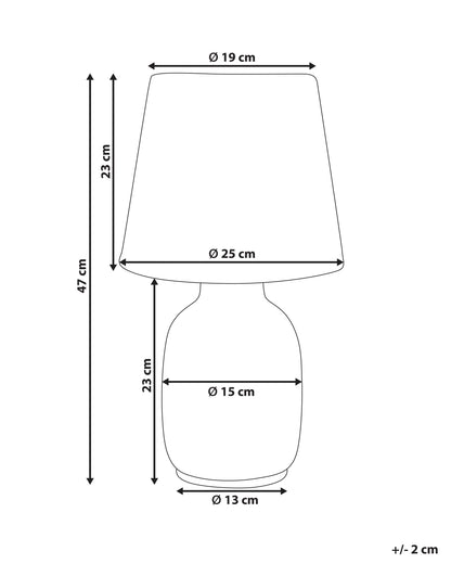  Table Lamp BARTANG Ceramic White