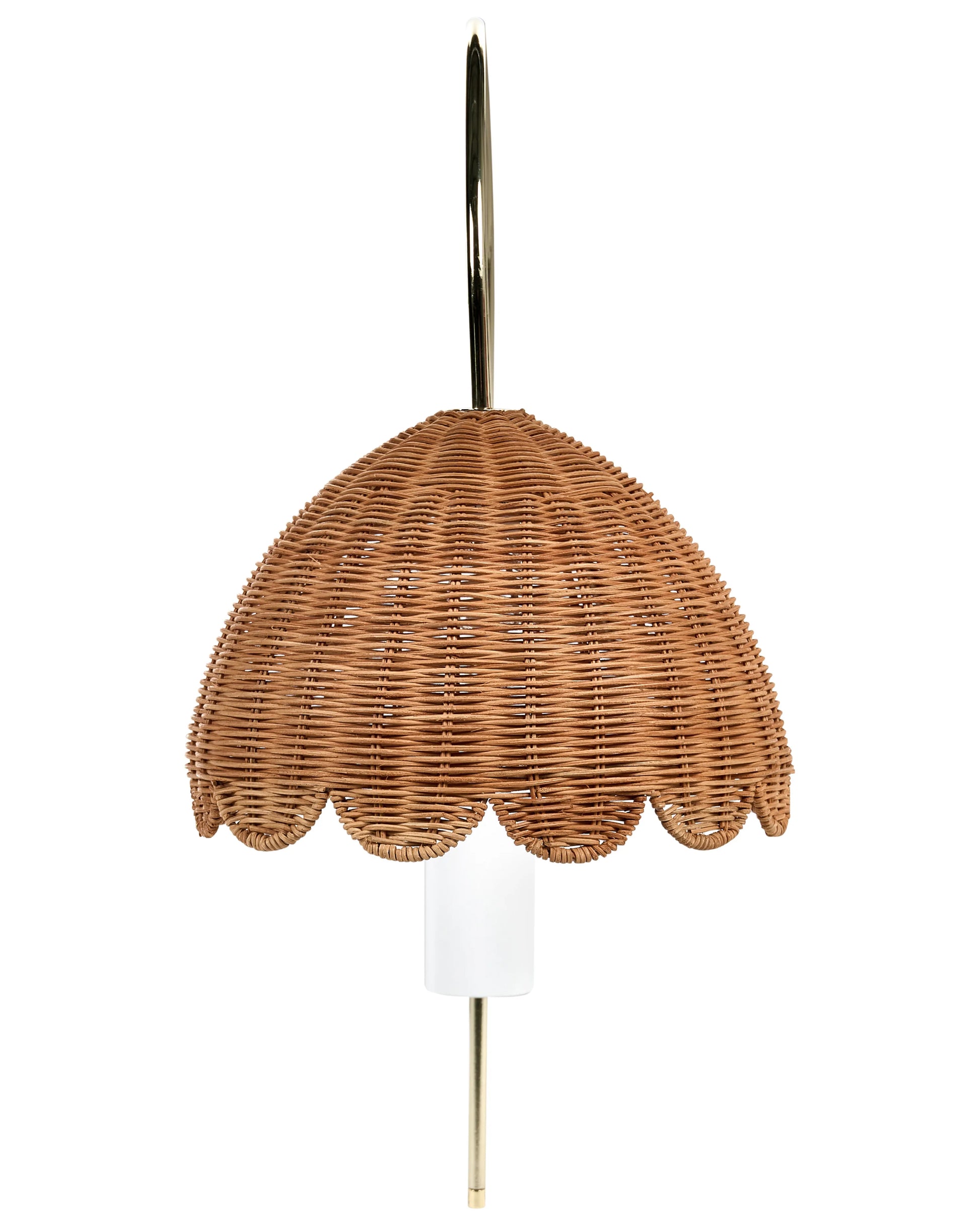  Wall Lamp VALUKKAI Rattan Natural