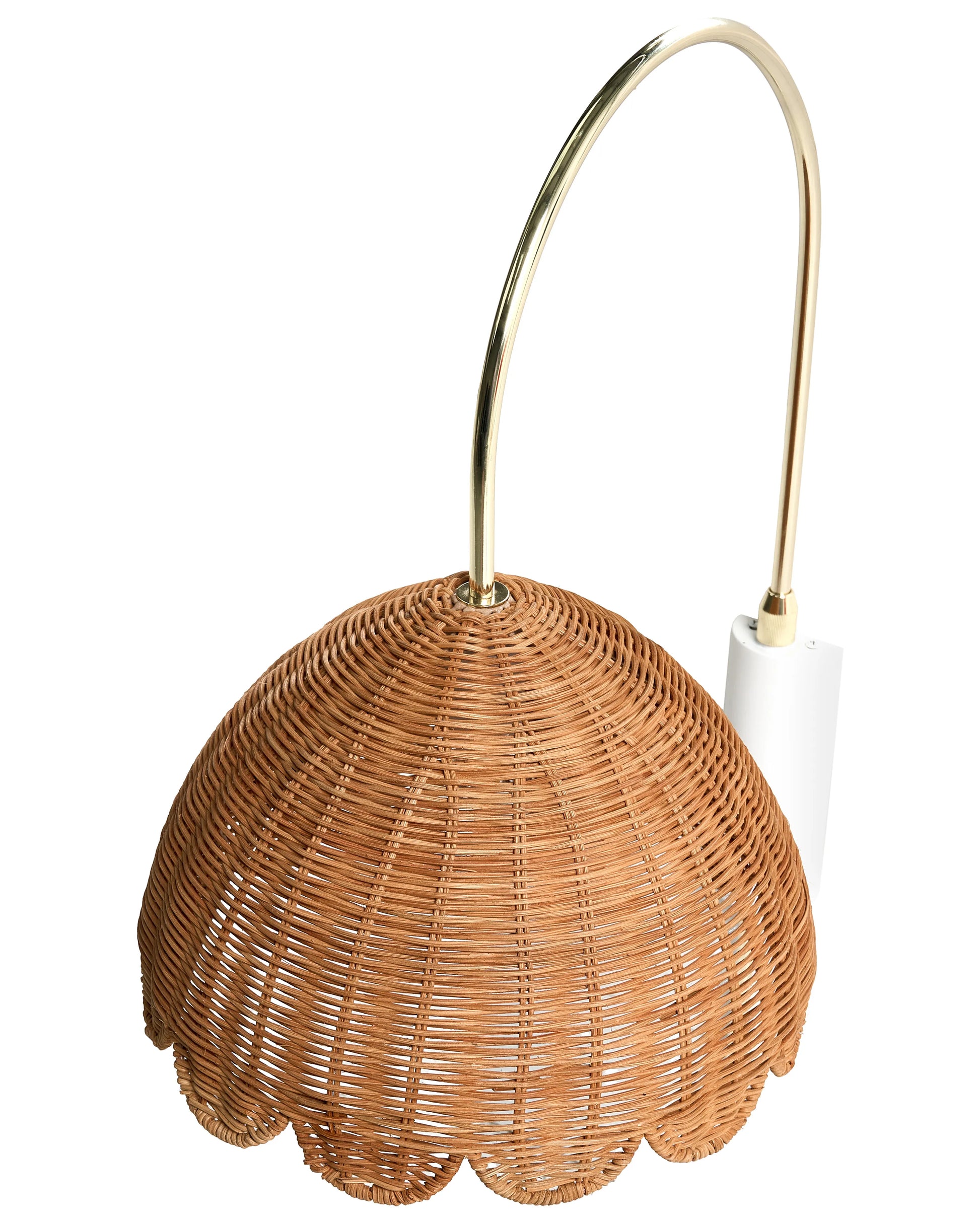  Wall Lamp VALUKKAI Rattan Natural