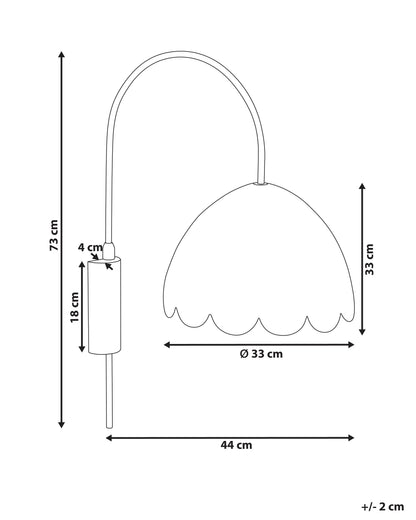 Wall Lamp VALUKKAI Rattan Natural