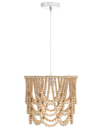  Chandelier PUSWELI Wood Light Brown
