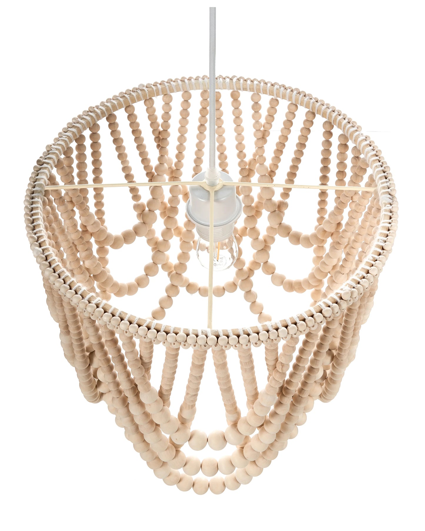  Chandelier PUSWELI Wood Light Brown