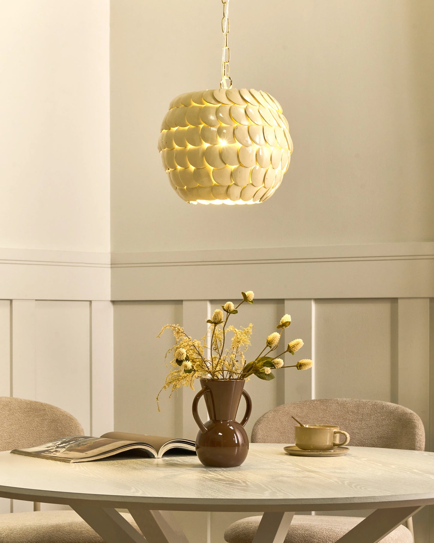  Pendant Lamp MASKELIYA Coconut Shell Beige