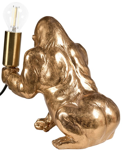  Table Lamp Gorilla HARAMBE Gold