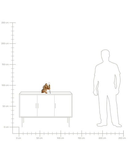  Table Lamp Gorilla HARAMBE Gold