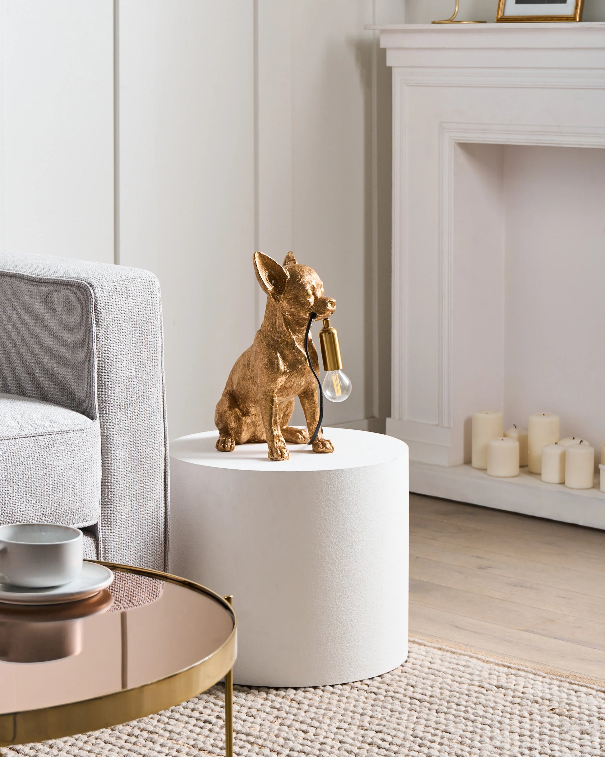  Table Lamp Dog ROCCO Gold