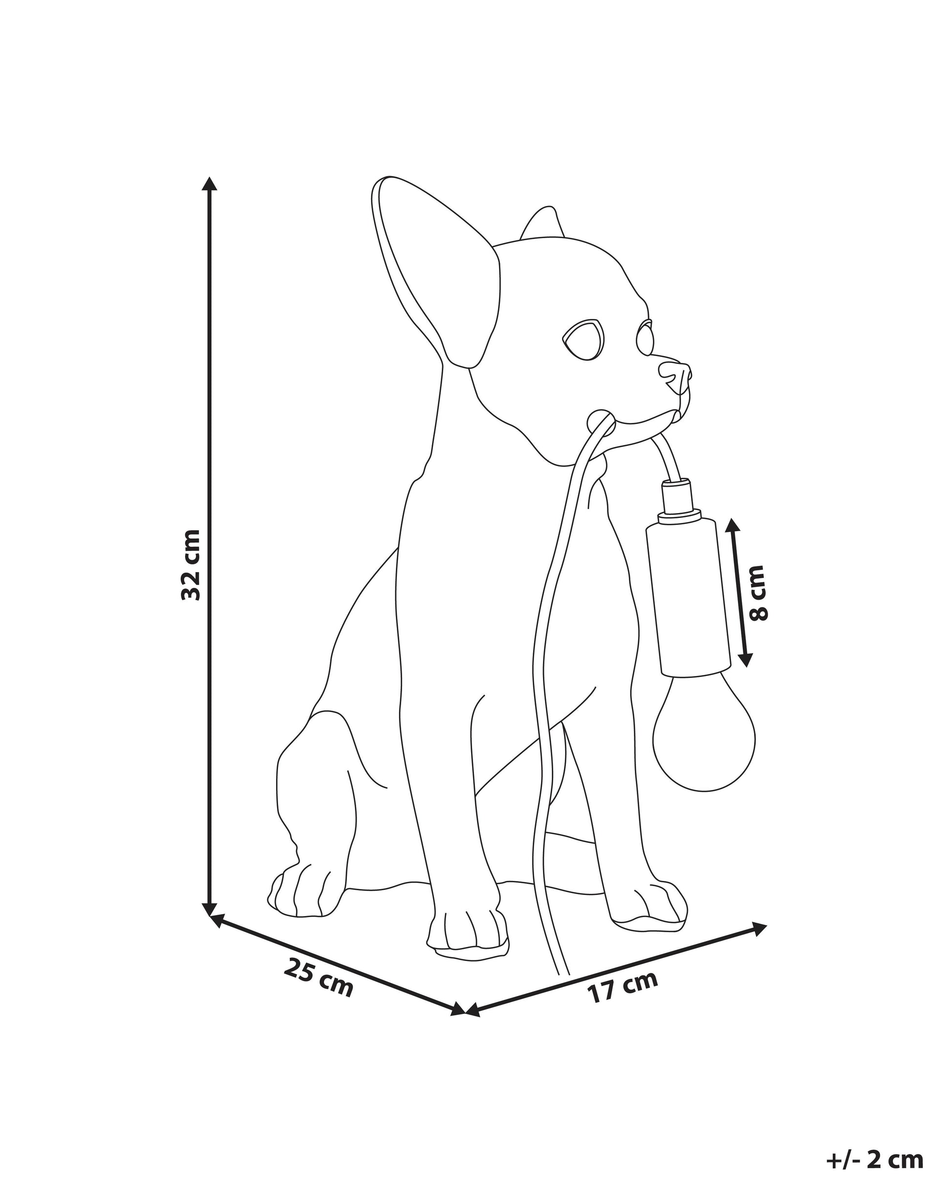  Table Lamp Dog ROCCO Gold