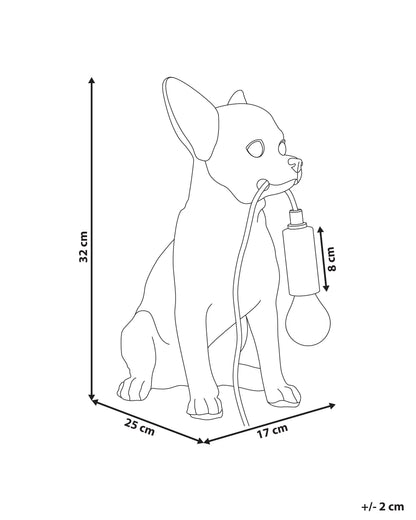  Table Lamp Dog ROCCO Gold