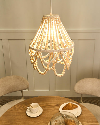  Chandelier MENIK Wood Light Brown