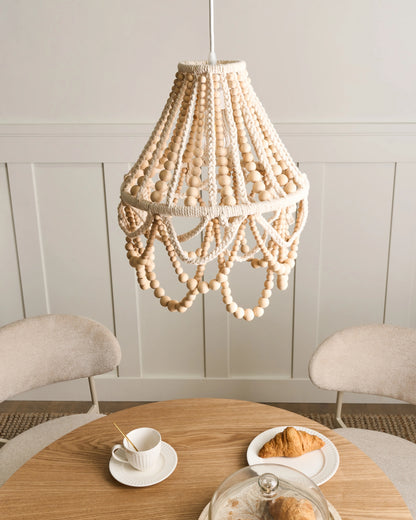  Chandelier MENIK Wood Light Brown