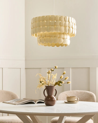  Chandelier KOTMALE Coconut Shell Light Beige