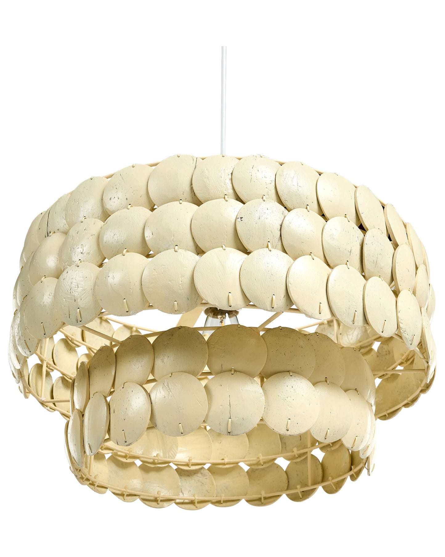  Chandelier KOTMALE Coconut Shell Light Beige