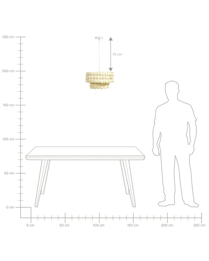  Chandelier KOTMALE Coconut Shell Light Beige