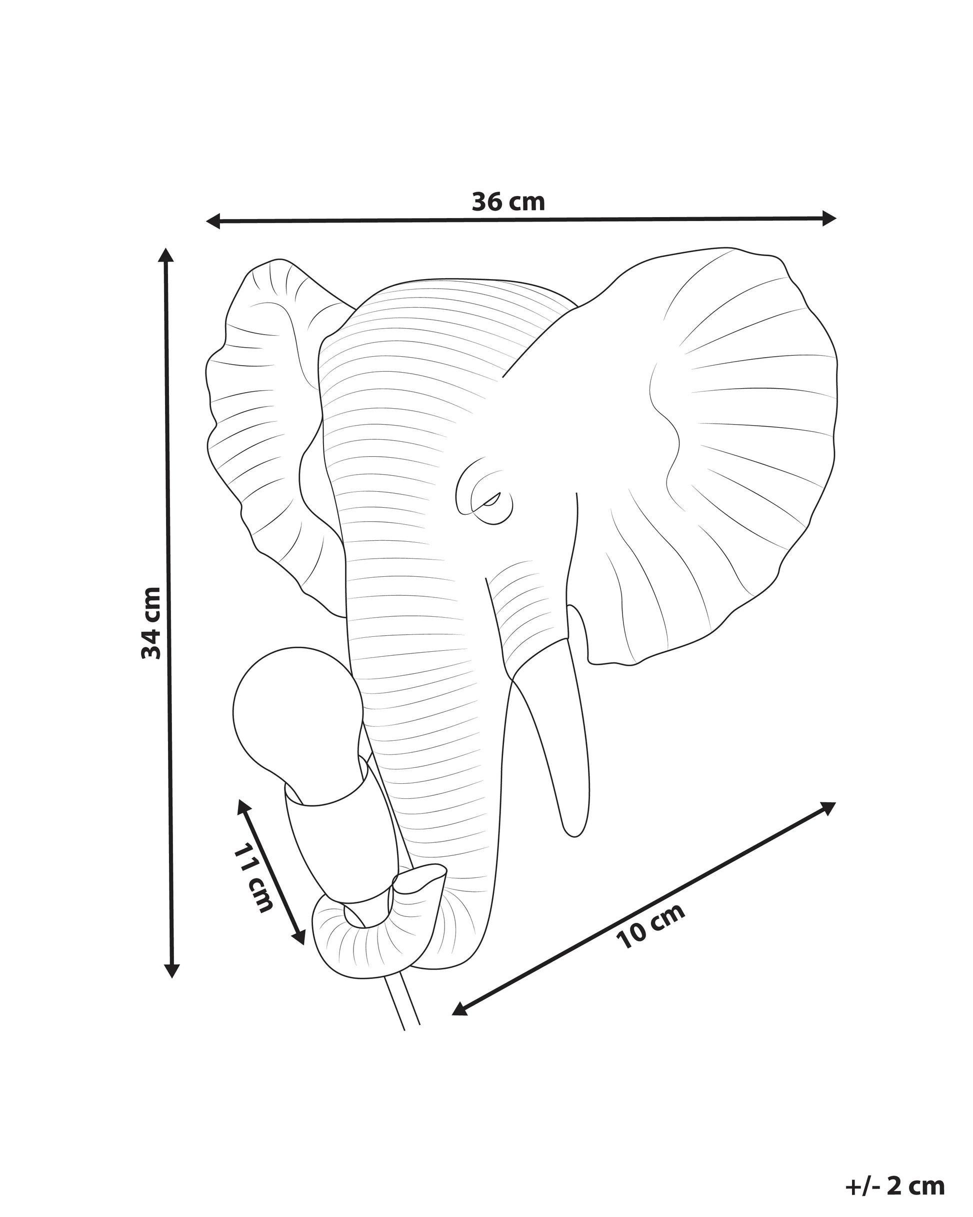  Wall Lamp Elephant ELEPHANTI Gold
