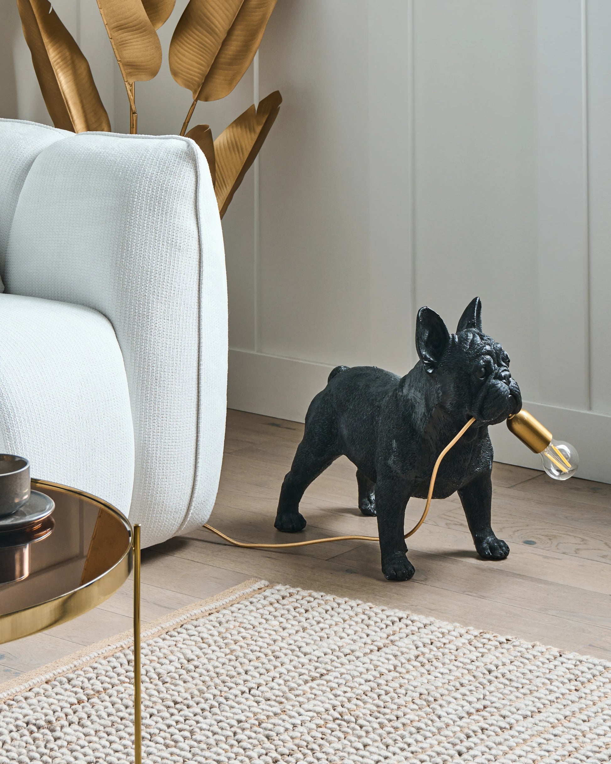  Table Lamp Dog BAXTER Black