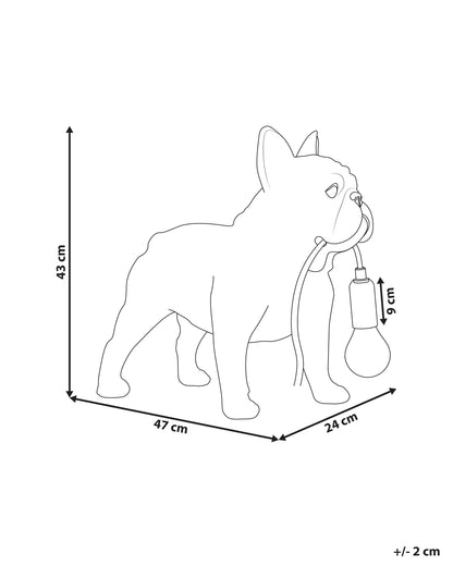  Table Lamp Dog BAXTER Black