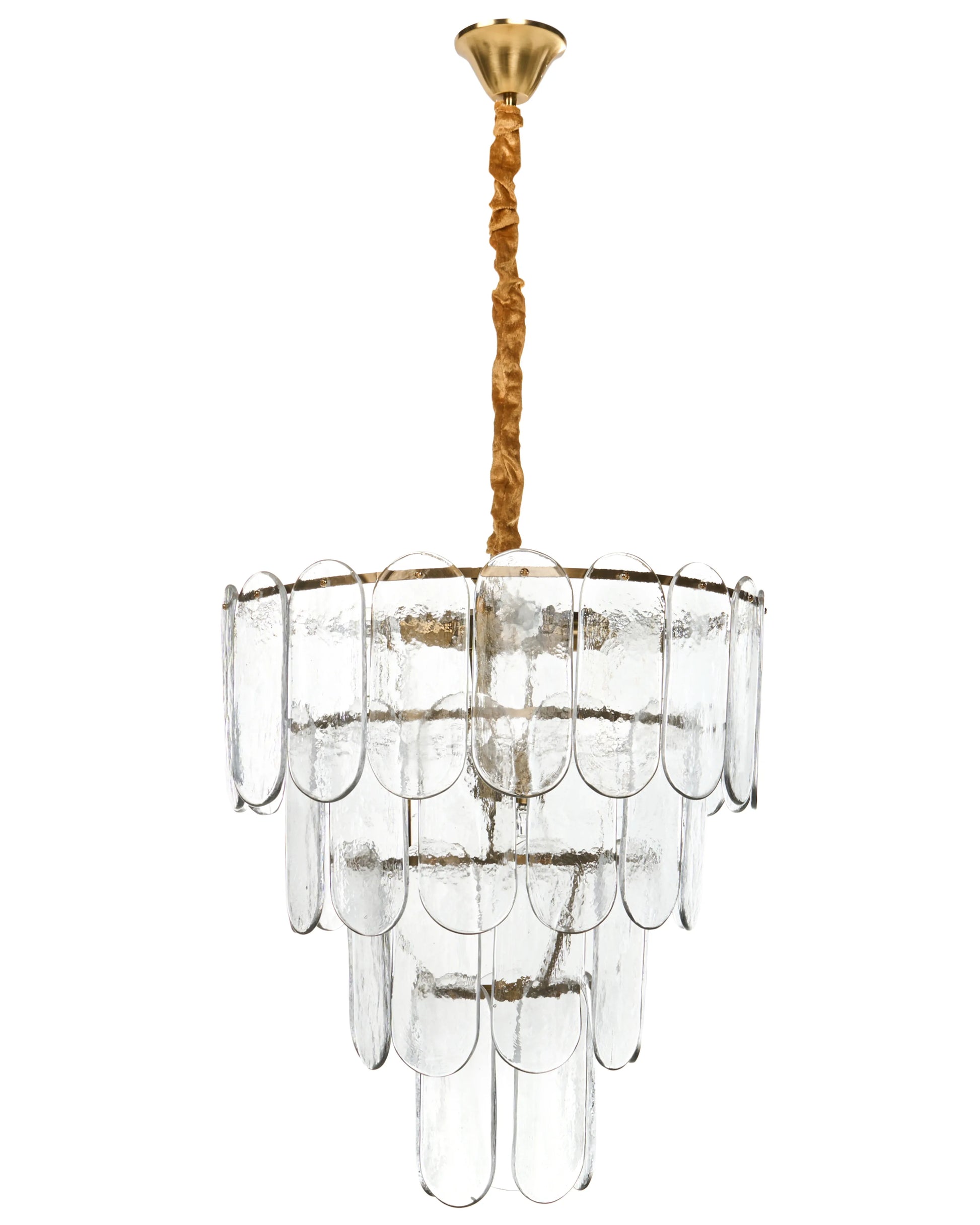  Chandelier CARAVELI Glass Brass